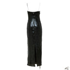 Yuliana Sequins Maxi Slip Dress