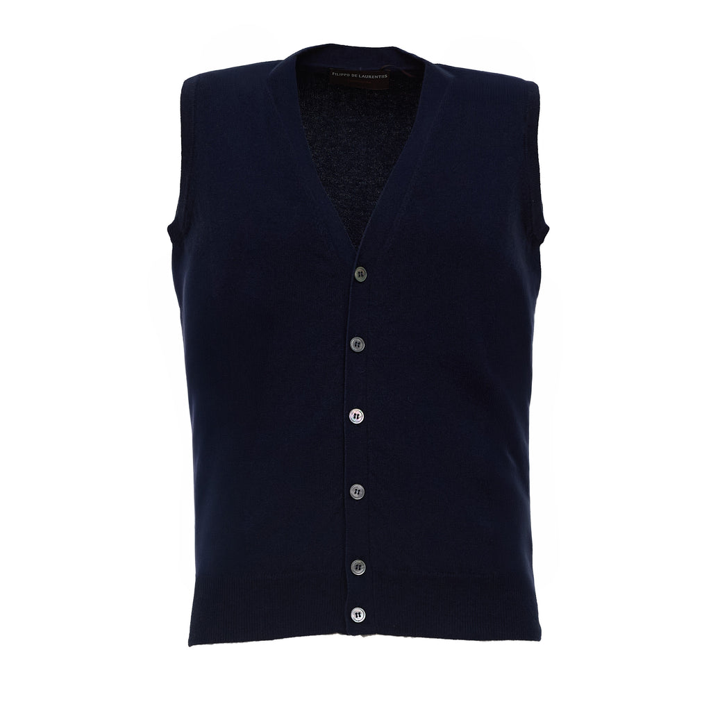 Gilet Bottoni In Lana, Cashmere