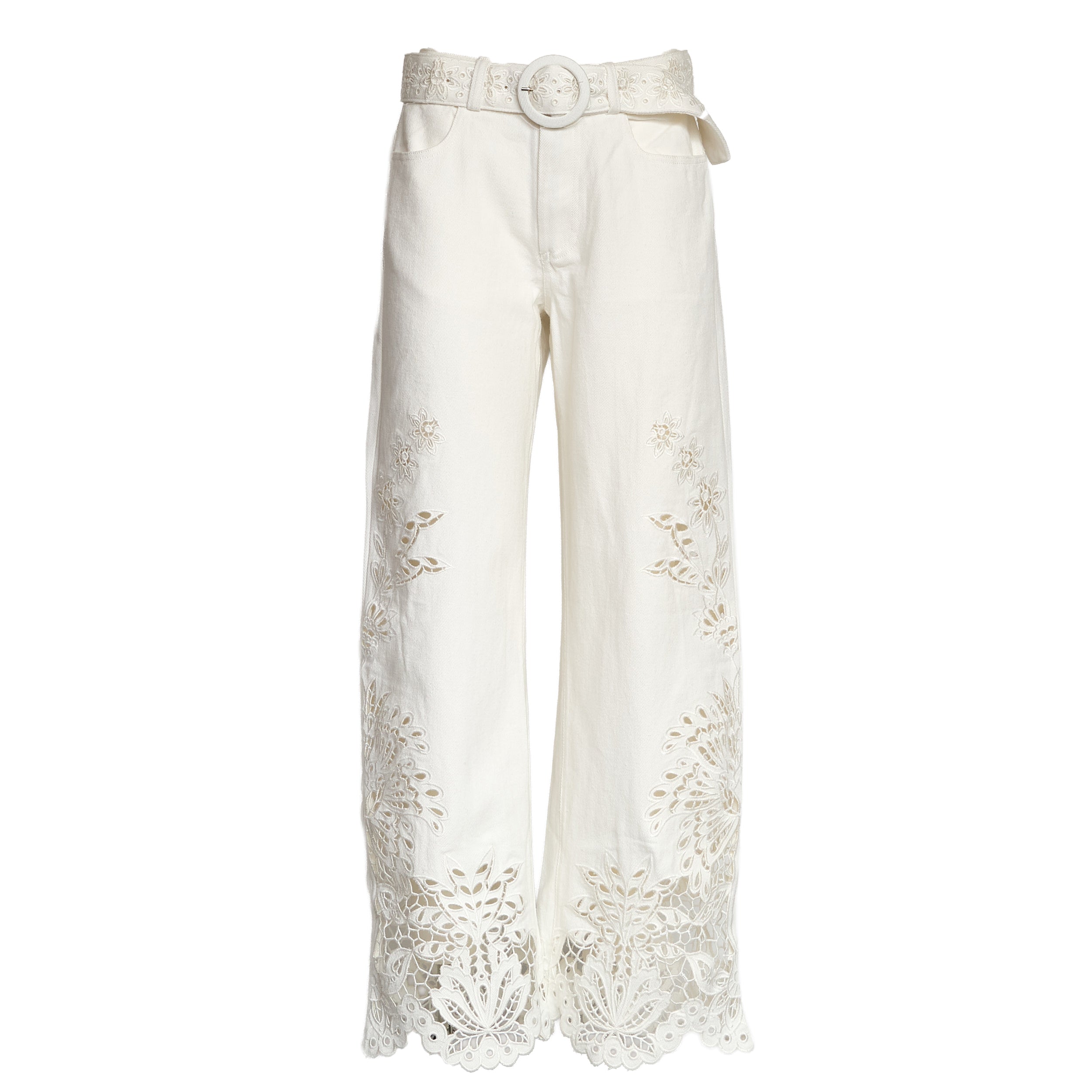 Boho Beauty Richielieu White Pants