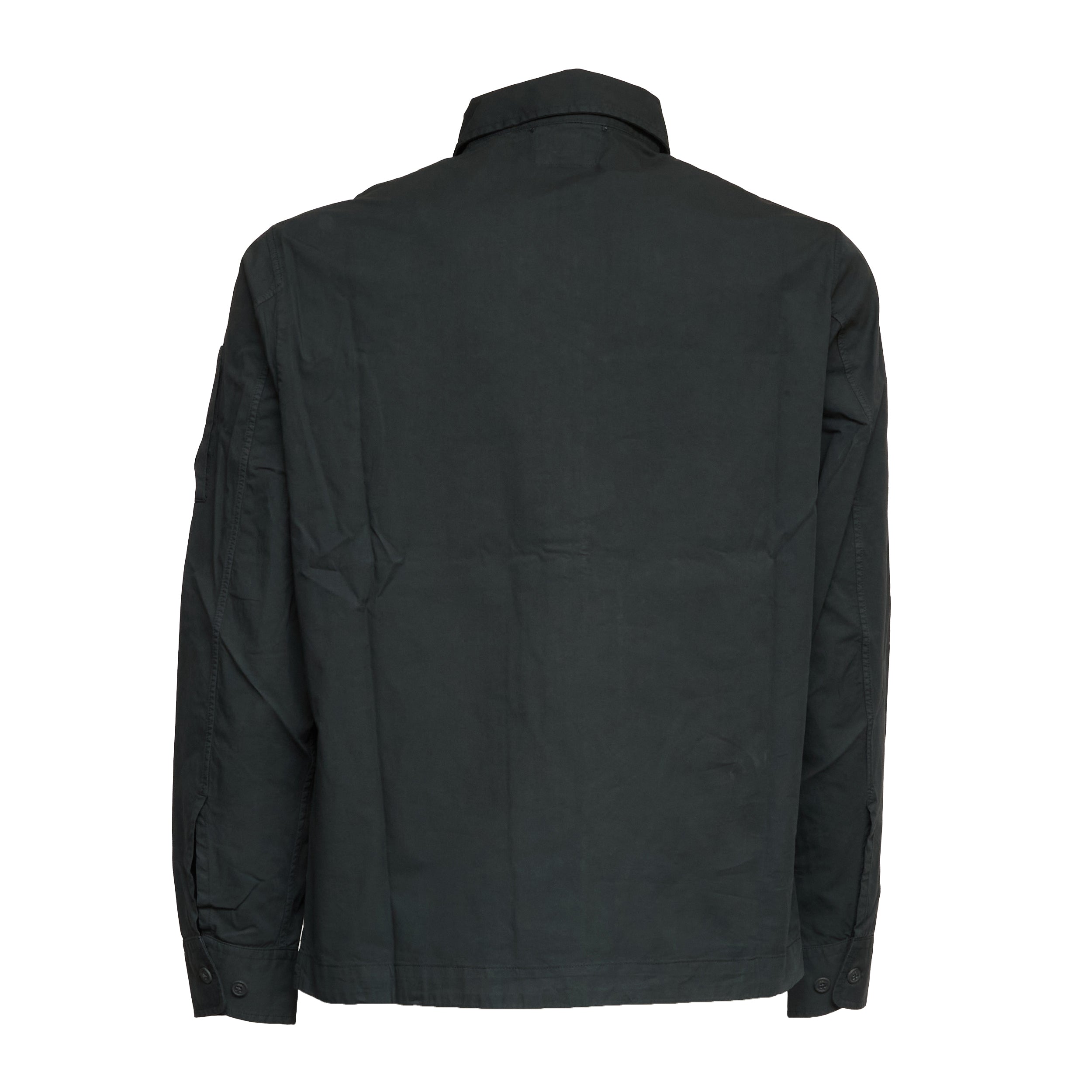 Organic Gabardine Zipped Lens Overshirt