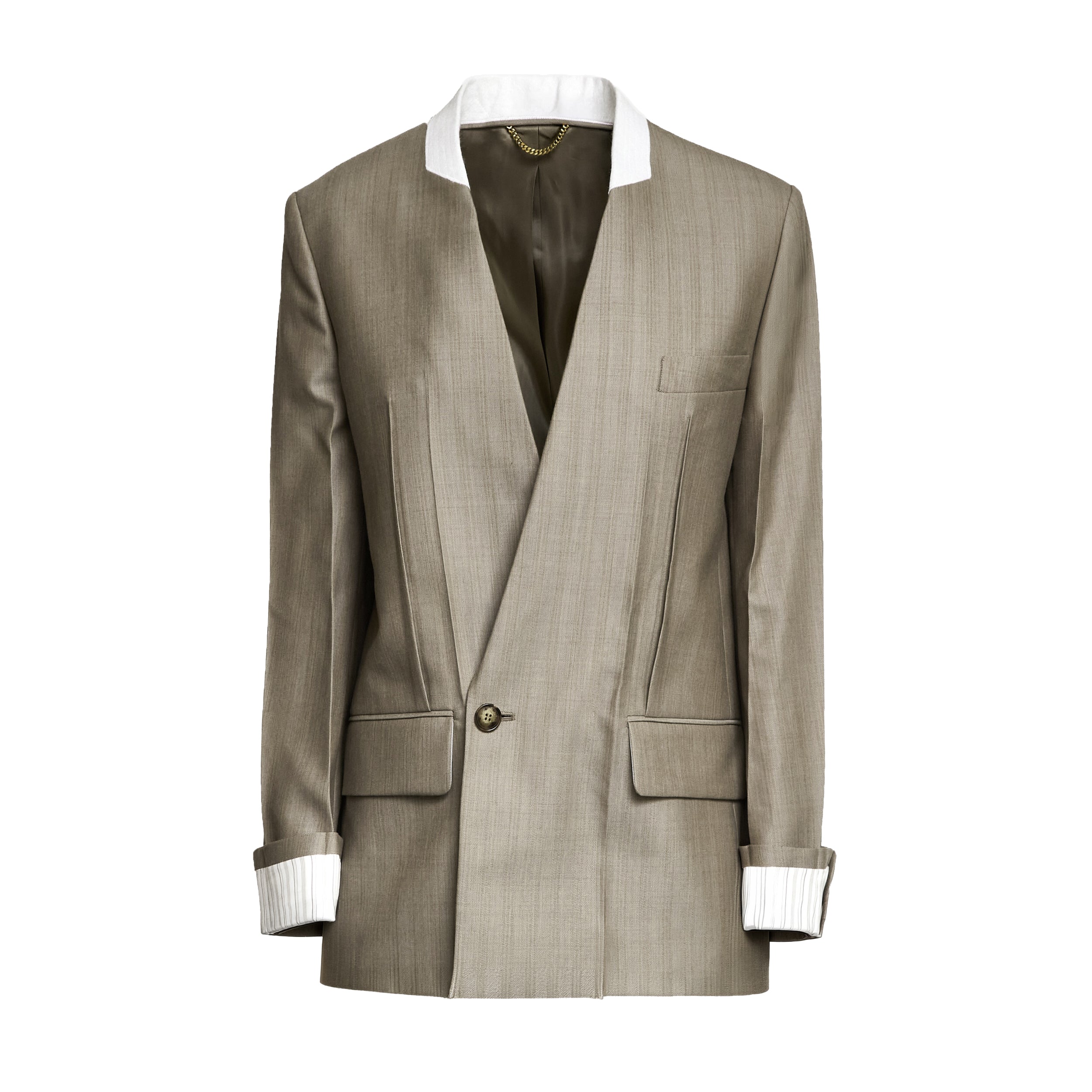 Collarless Jacket
