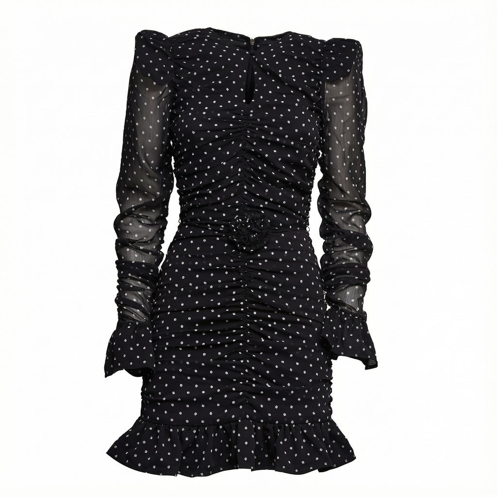 Torana Printed Long-Sleeve Dress