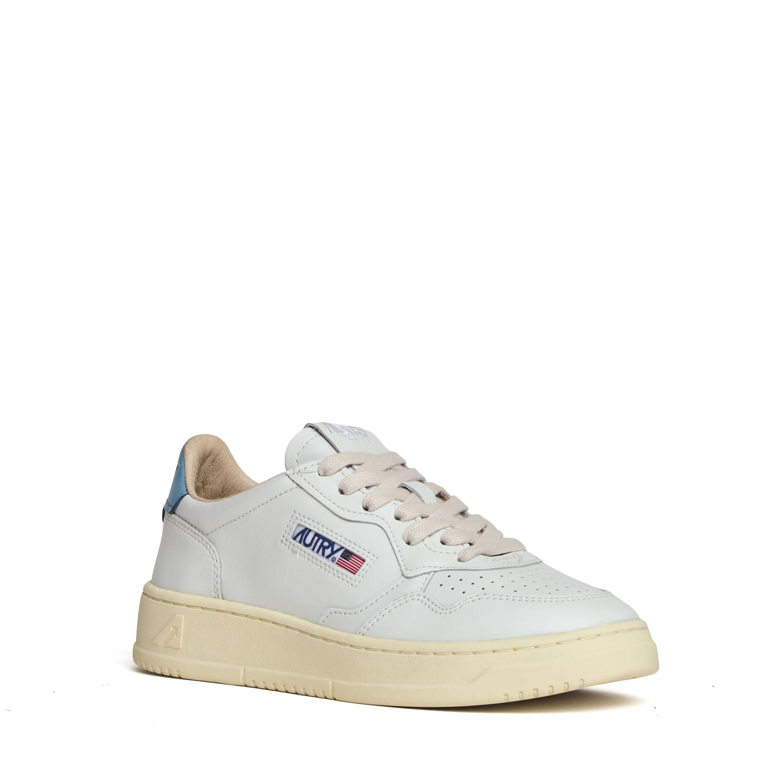 Sneakers Medalist Low In Pelle Bianca, Forget