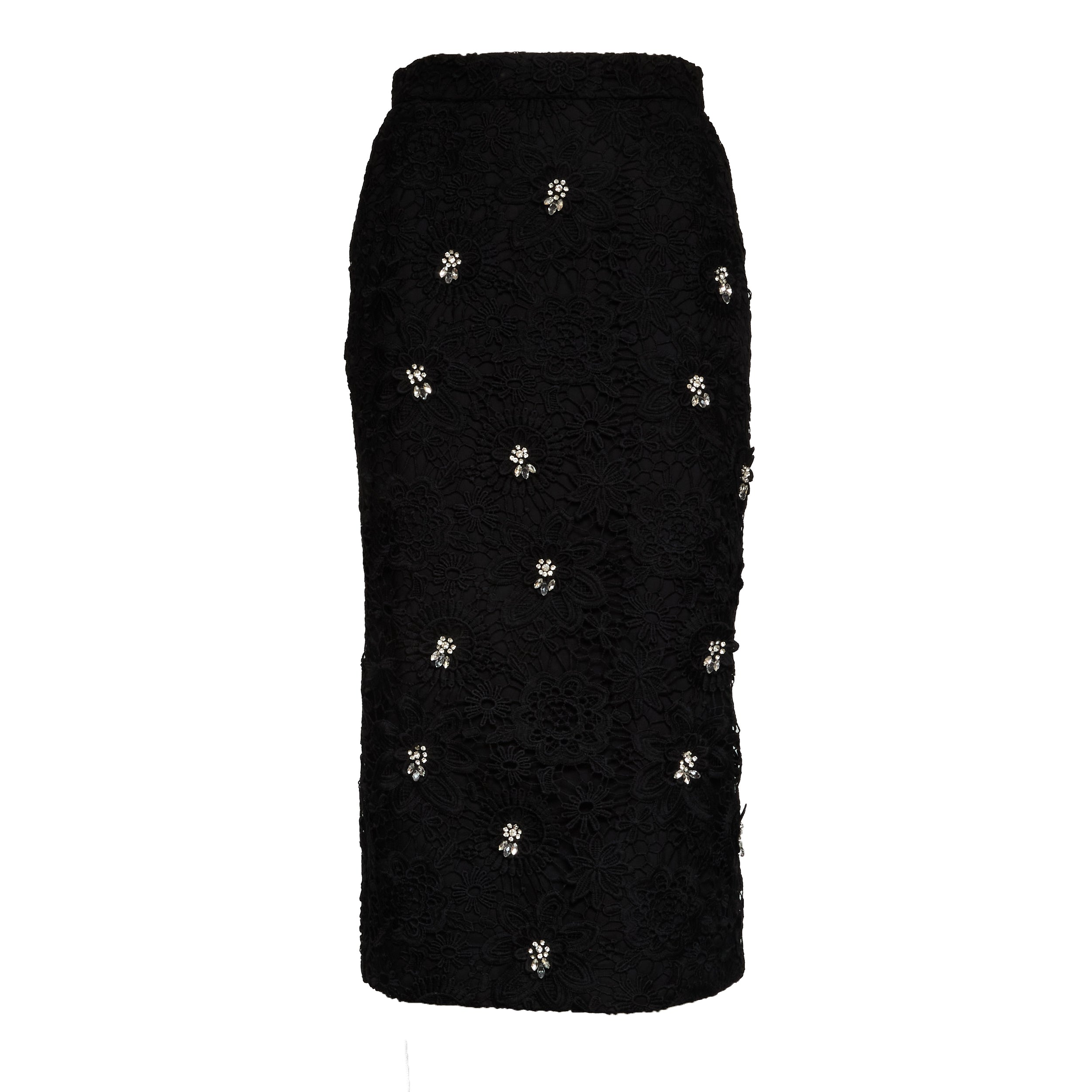 Jourget Lace Pencil Skirt