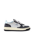 Sneakers Medalist Low In Suede Larminato Argento, Black Sugar