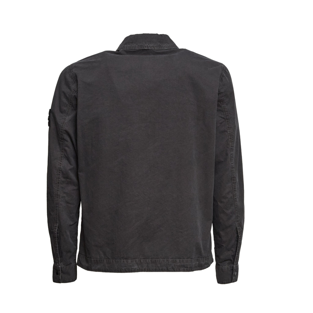 Overshirt Brushed Organic Cotton Canvas Old Effect