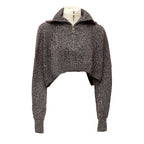 Maglia Rive Mezza Zip In Lana, Cashmere