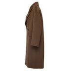 Cappotto Bruno In Lana, Cashmere Zibellinato