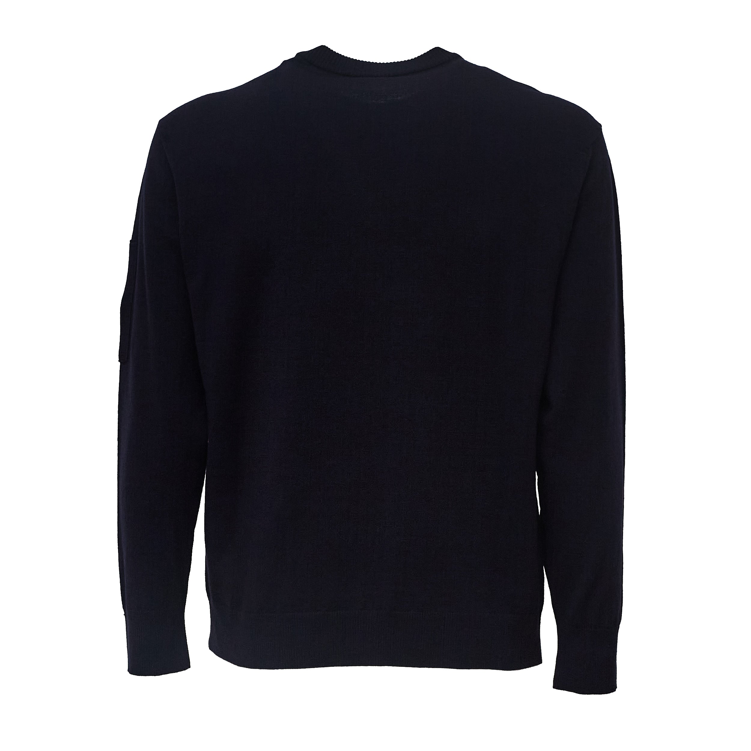 Extrafine Merino Wool Lens Crewneck Sweater