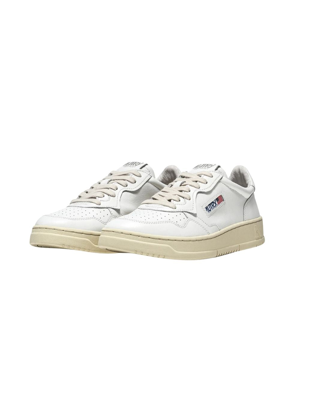 Sneakers Medalist Low In Pelle Bianca
