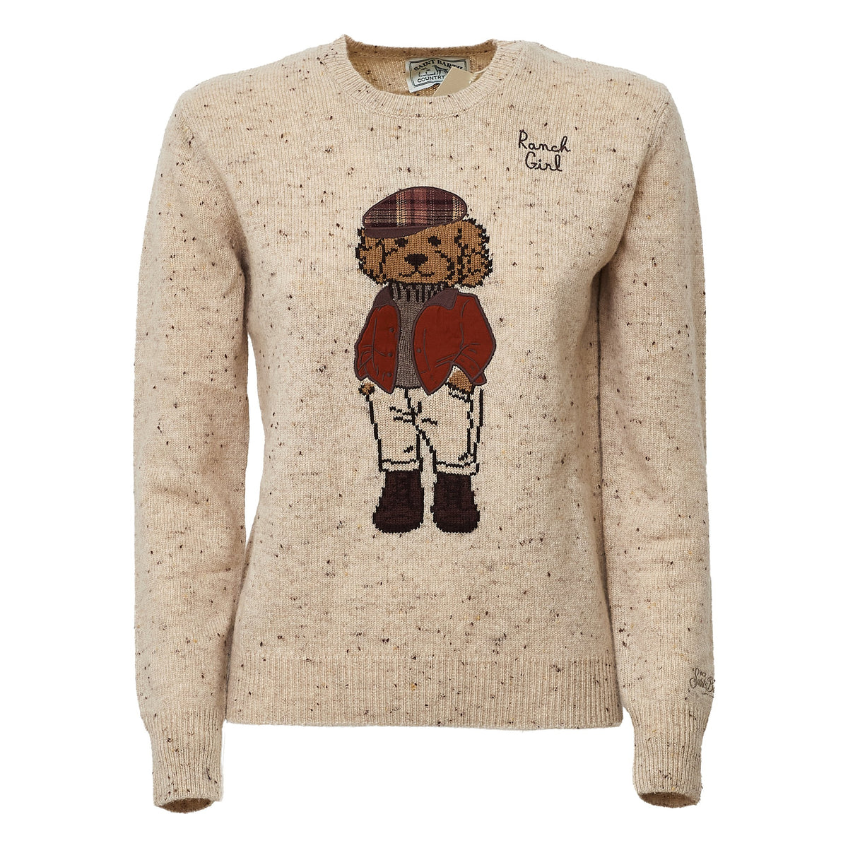 New Queen Donegal Round Neck Alpaca Sweater