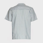S/S Leavel Stripe Shirt Cotton, Polyester Seersucker