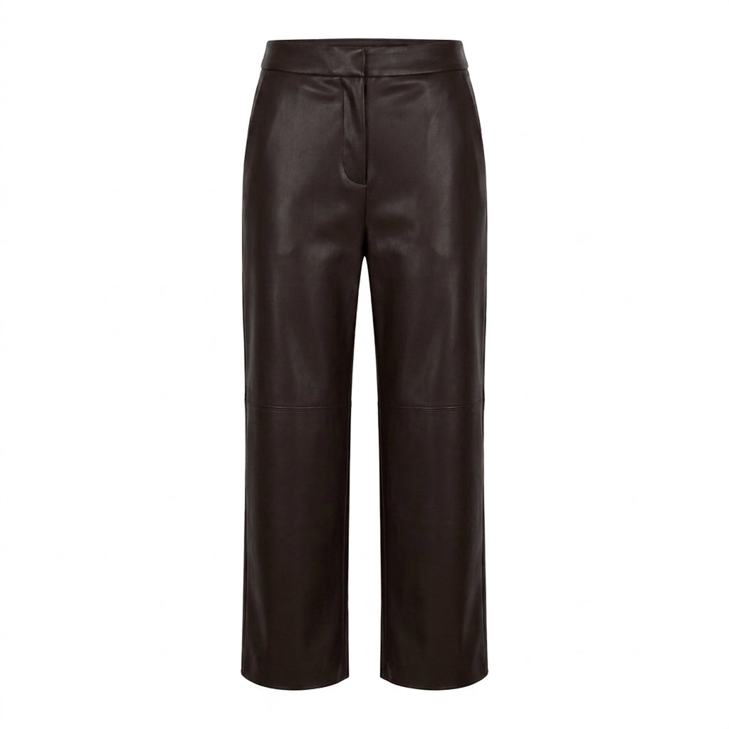 Pantaloni Amati In Jersey Effetto Pelle