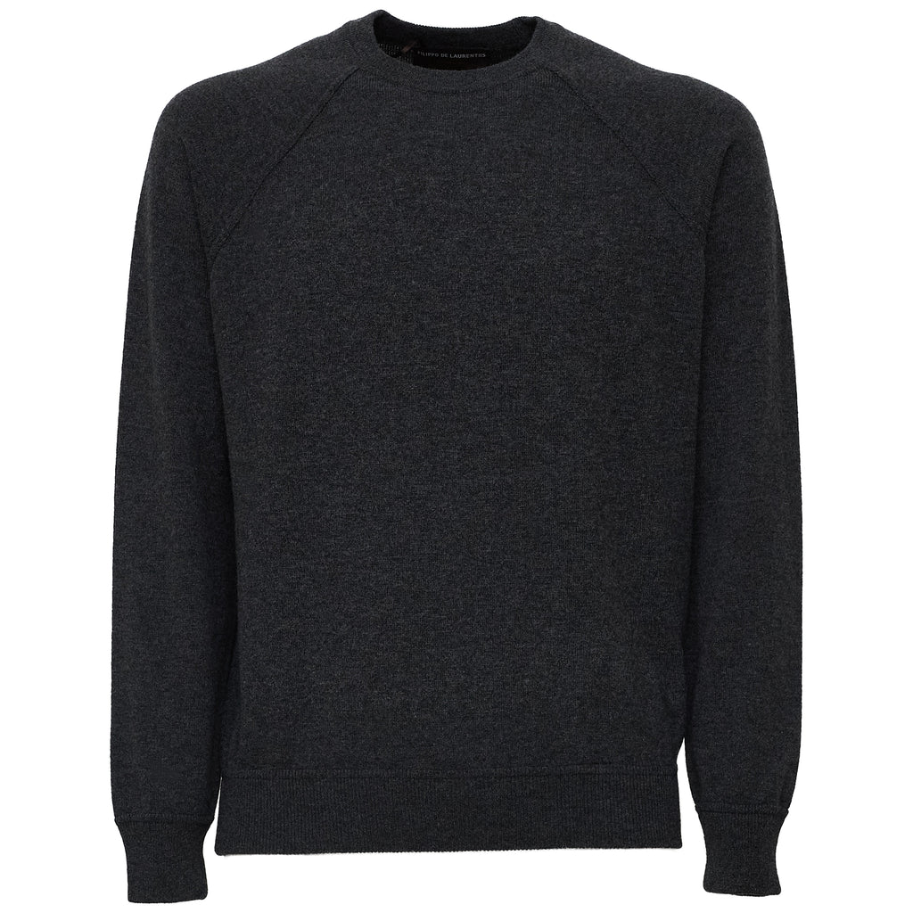 Maglia Girocollo In Lana, Cashmere