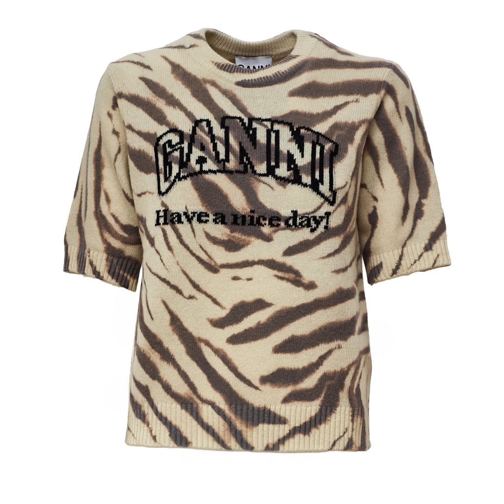 Graphic Wool Printed Tee