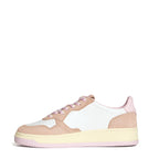 Sneakers Medalist Low In Pelle Bianca, Suede Phard