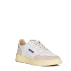 Sneakers Medalist Low In Pelle, Suede Bianco, Pelican