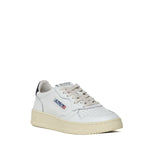 Sneakers Medalist Low In Pelle Bianca, Nera