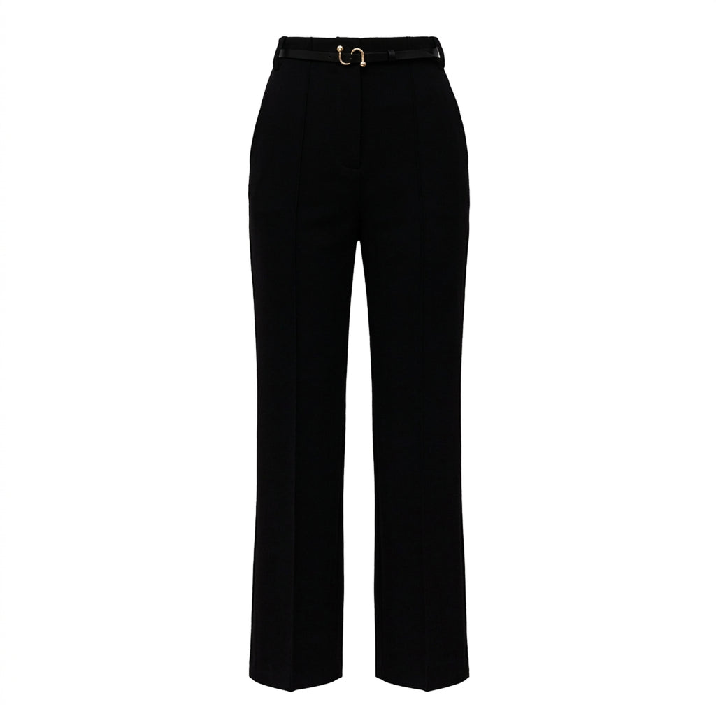 Pantaloni Volonta In Jersey Punto Stoffa Crepe