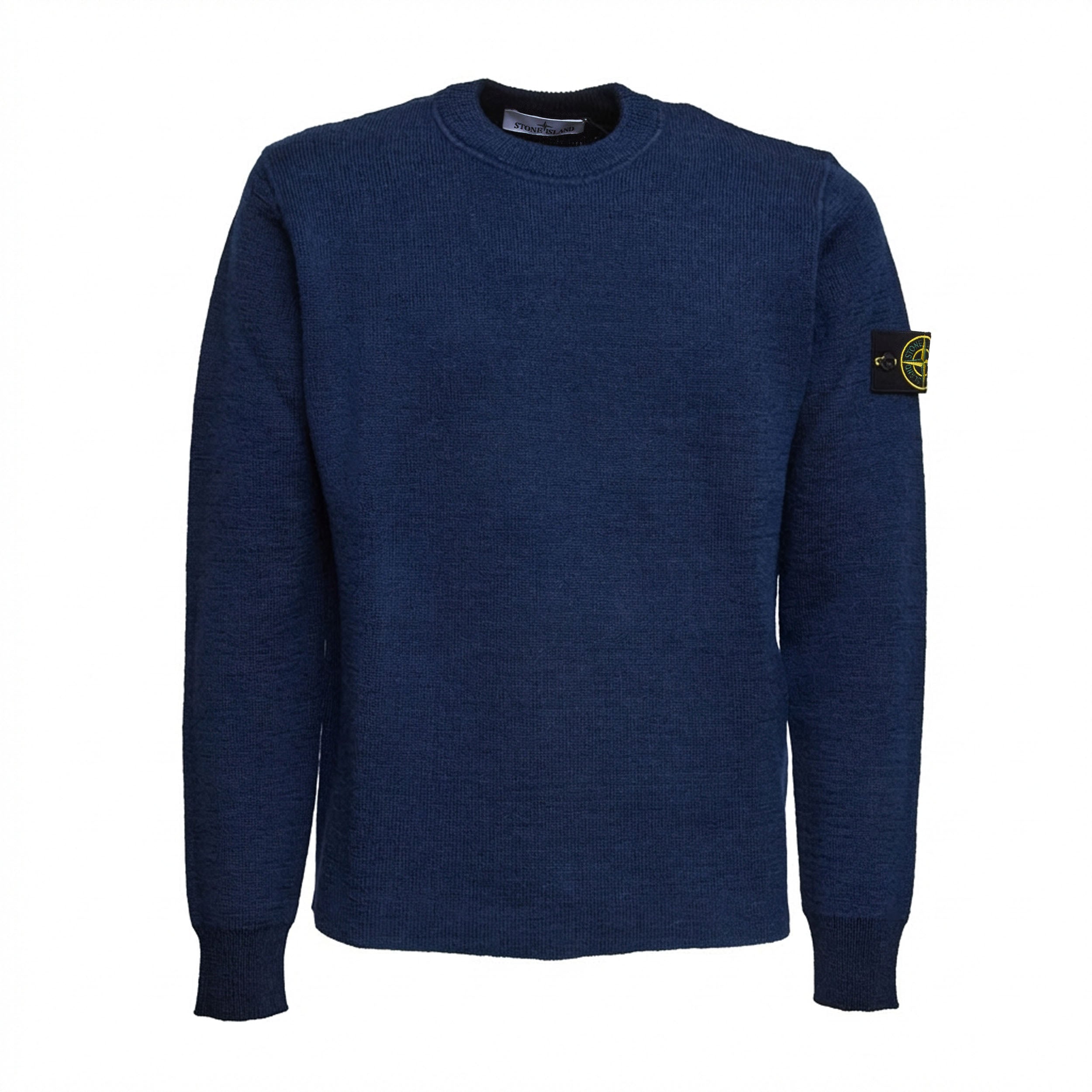 Maglia Girocollo Rubberised RWS Wool + Organic Cotton Double