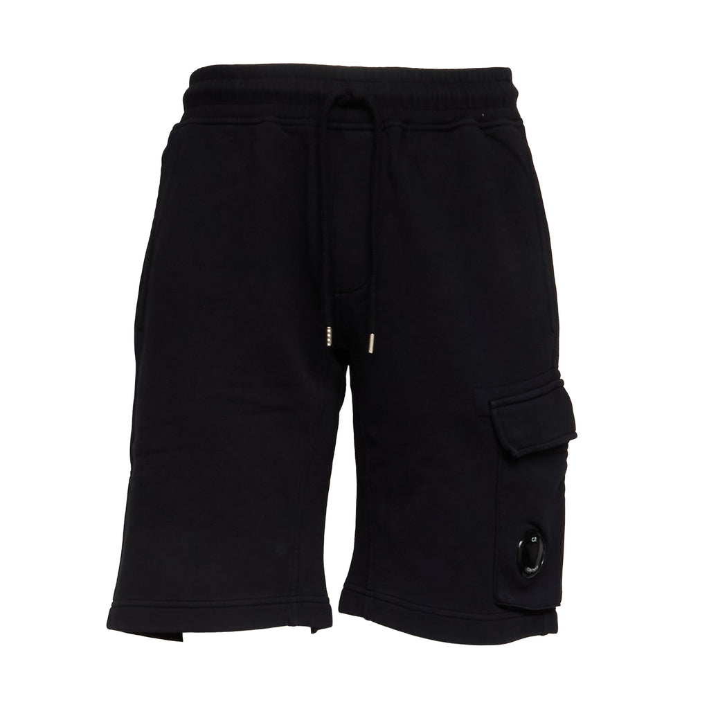Cotton Diagonal Fleece Cargo Sweatshorts