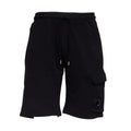 Cotton Diagonal Fleece Cargo Sweatshorts