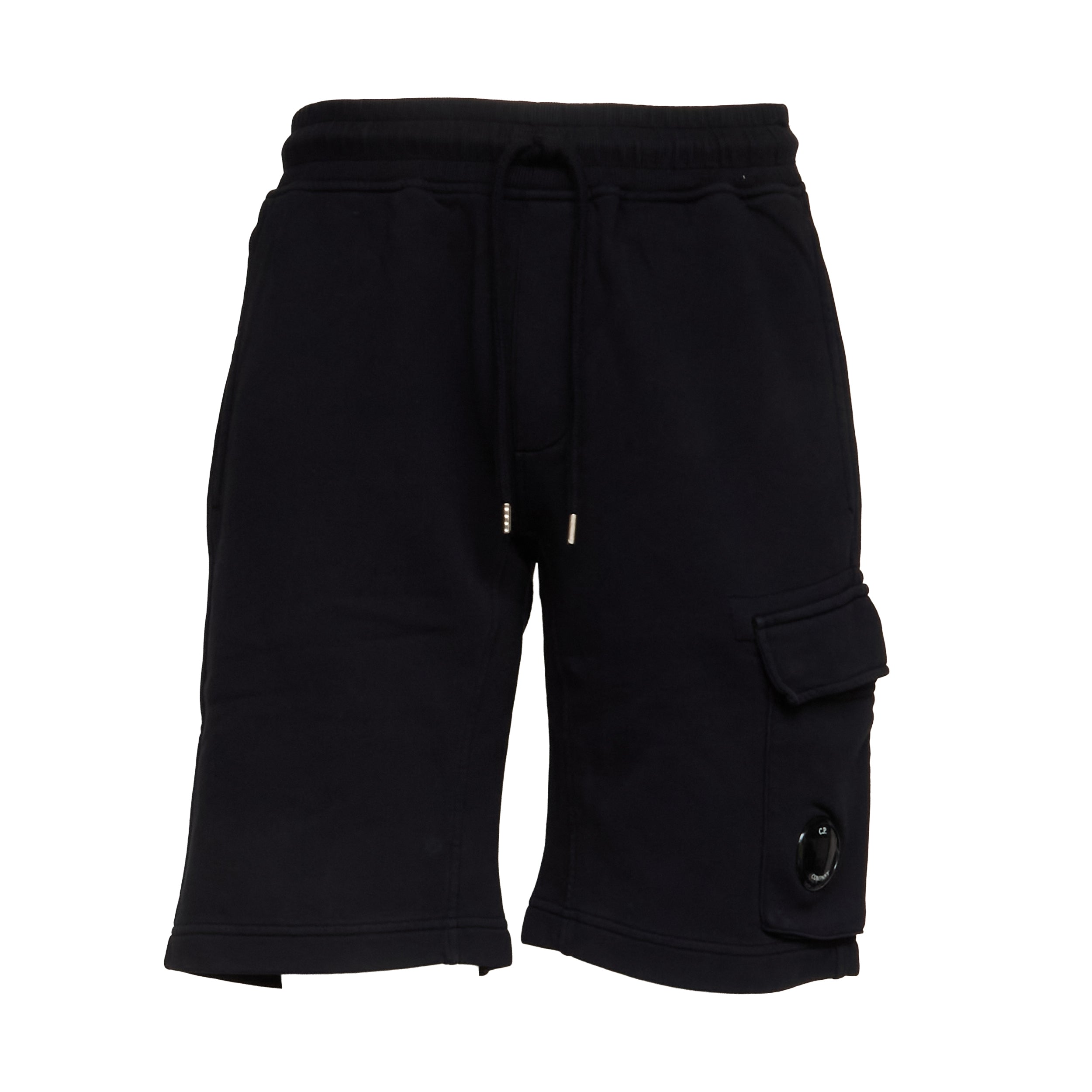 Cotton Diagonal Fleece Cargo Sweatshorts