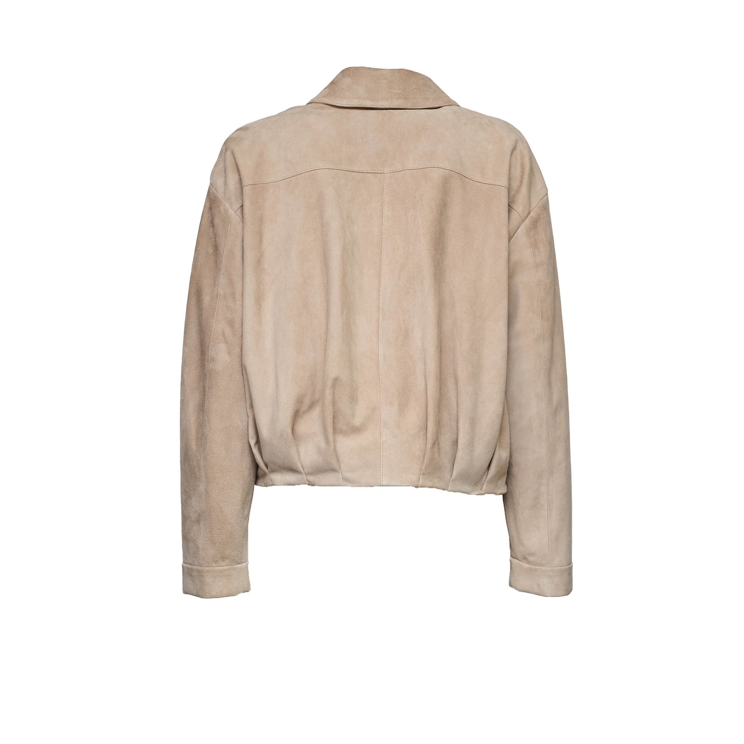 Goat Suede Leather Bomber