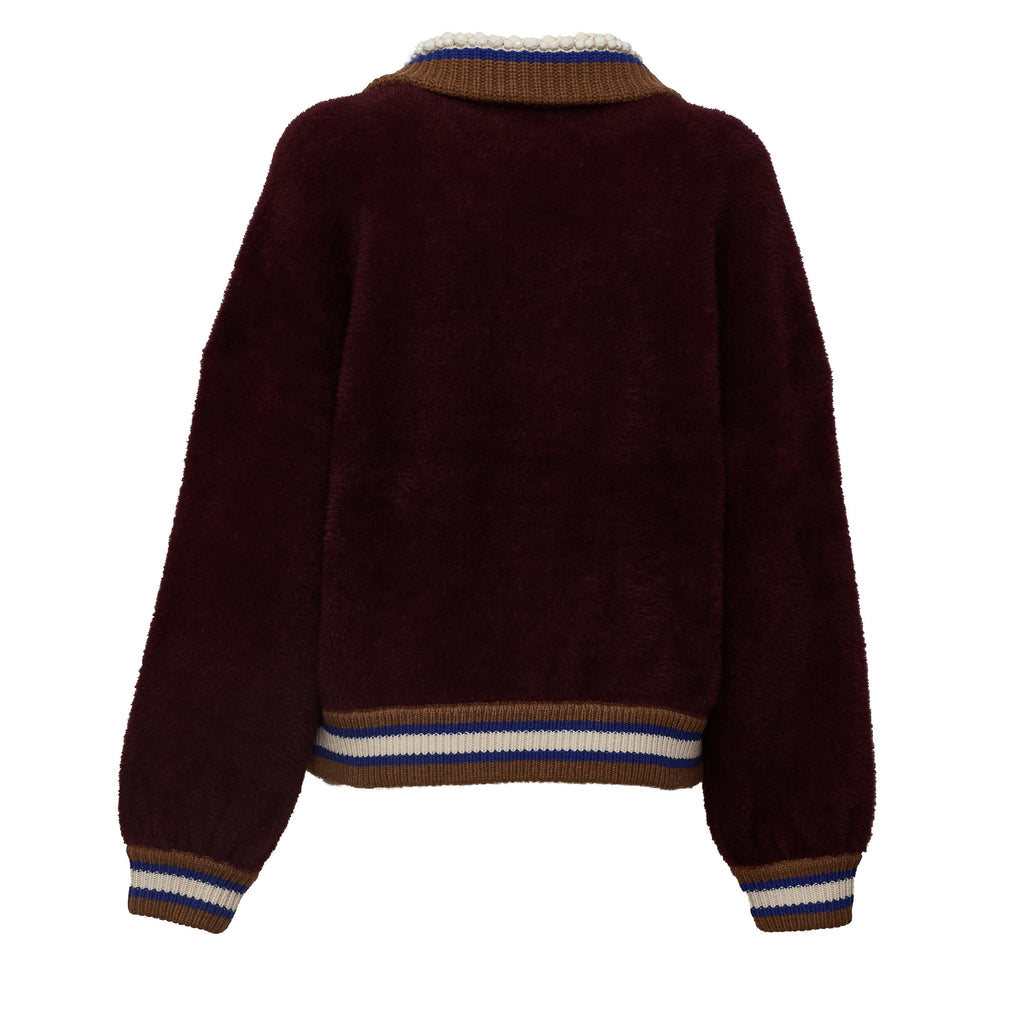 Kamore Knit Jacket With Collar