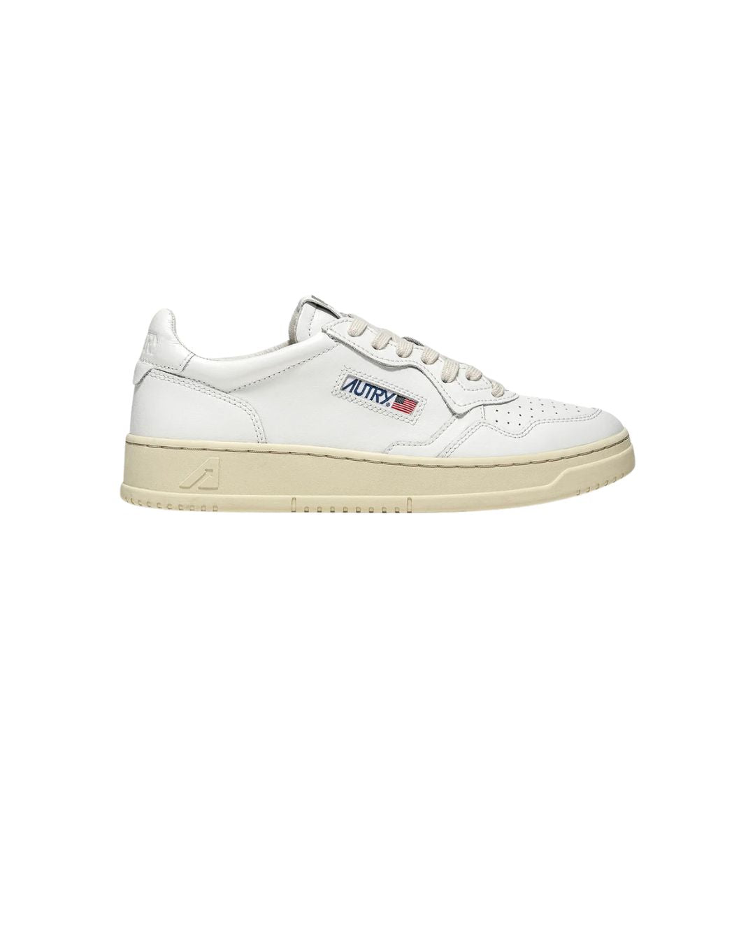 Sneakers Medalist Low In Pelle Bianca