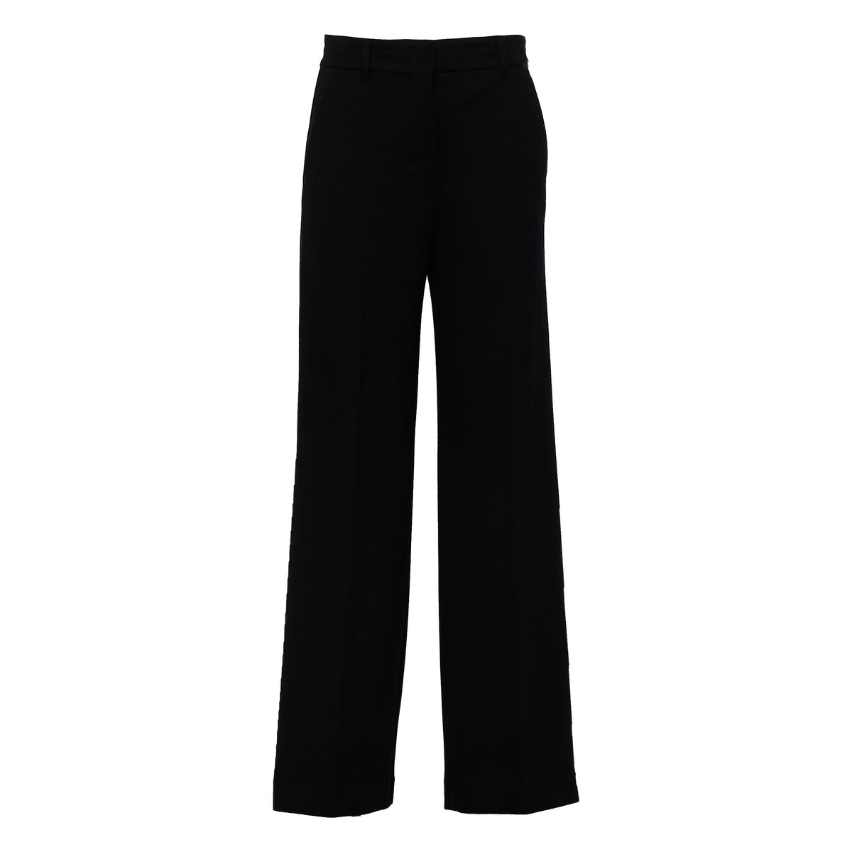 Pantaloni Euforia In Jersey Micropiquet Di Lana, Cotone