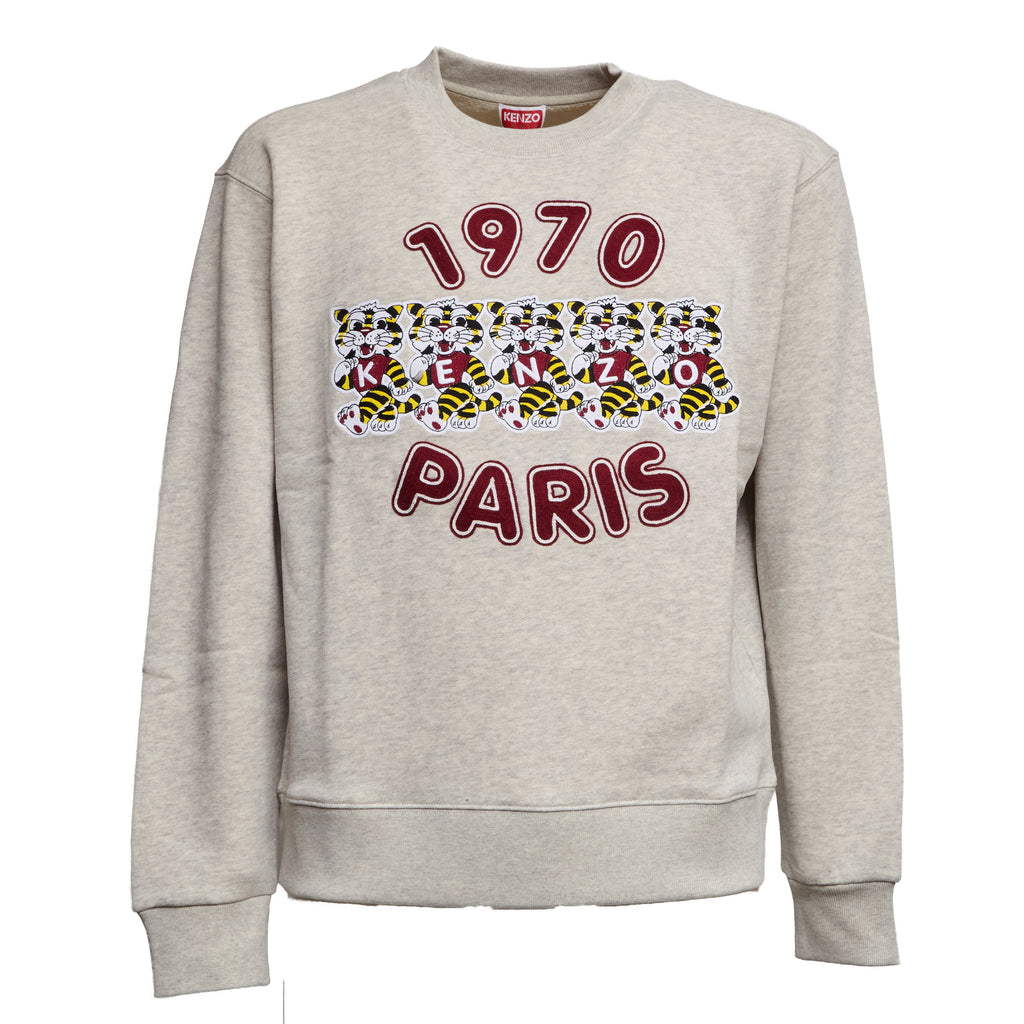 Kenzo Wild Tiger Embroidered Classic Sweatshirt