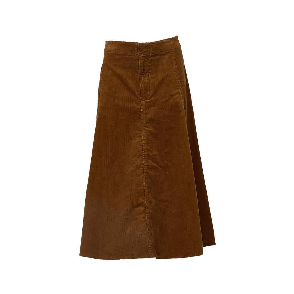 Woven A Line Skirt Stretch Cord