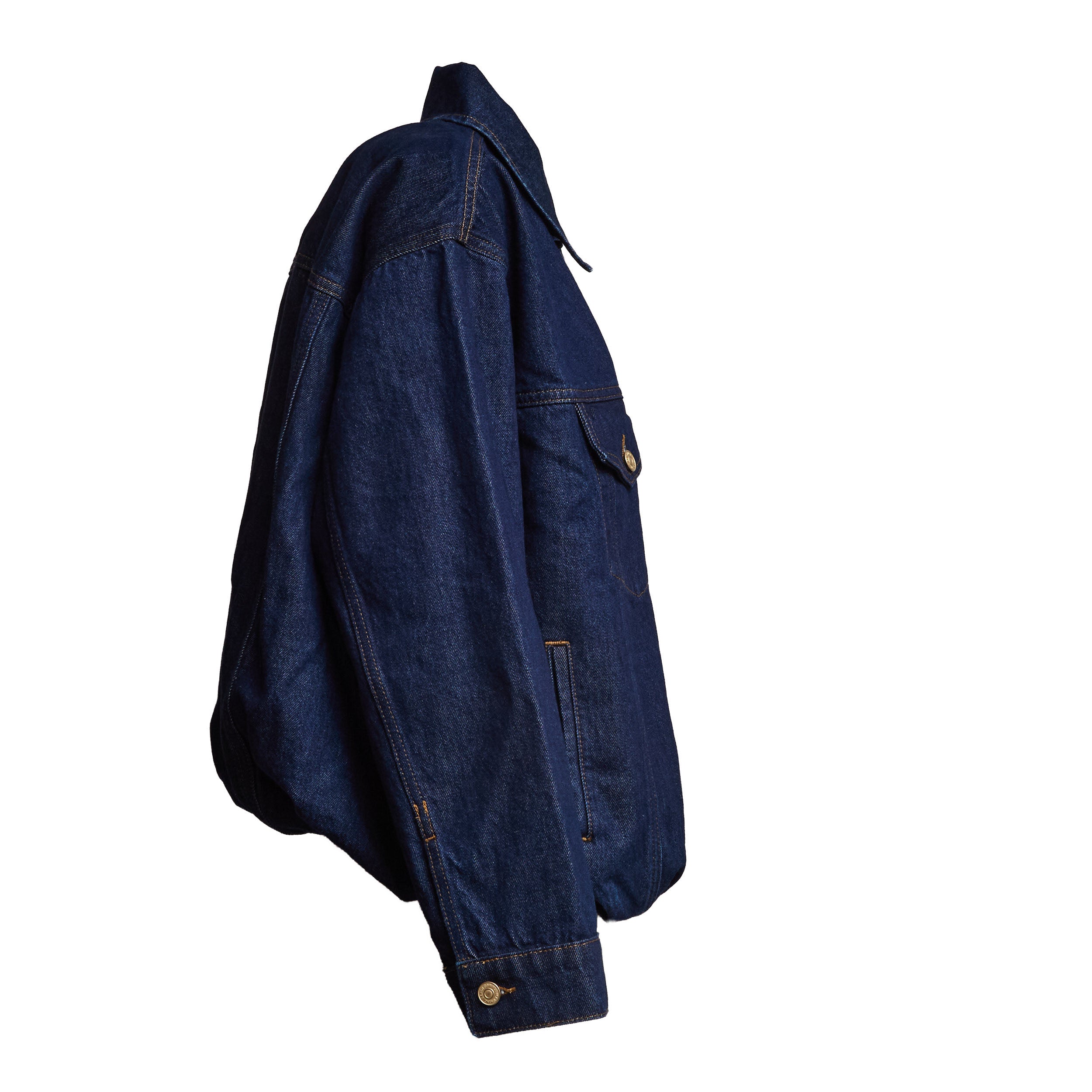 Gathered Jacket Indigo Soul