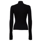 Mini Ribbed Merino Mock Neck
