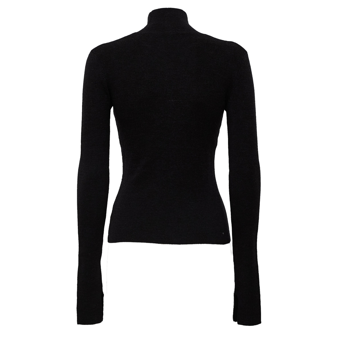 Mini Ribbed Merino Mock Neck