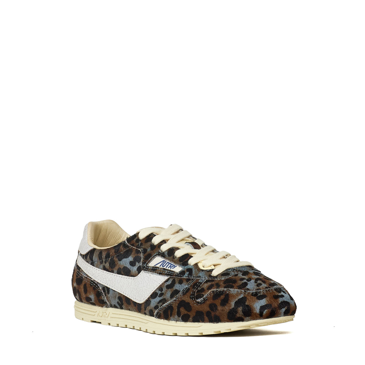 Sneakers Windspin Low In Pony, Crac Leo, Gray, Bianco