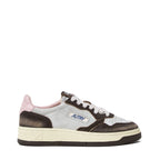 Sneakers Medalist Low In Suede Larminato Argento, Mustang Sugar