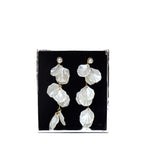 Pearl Petal Tiered Earrings