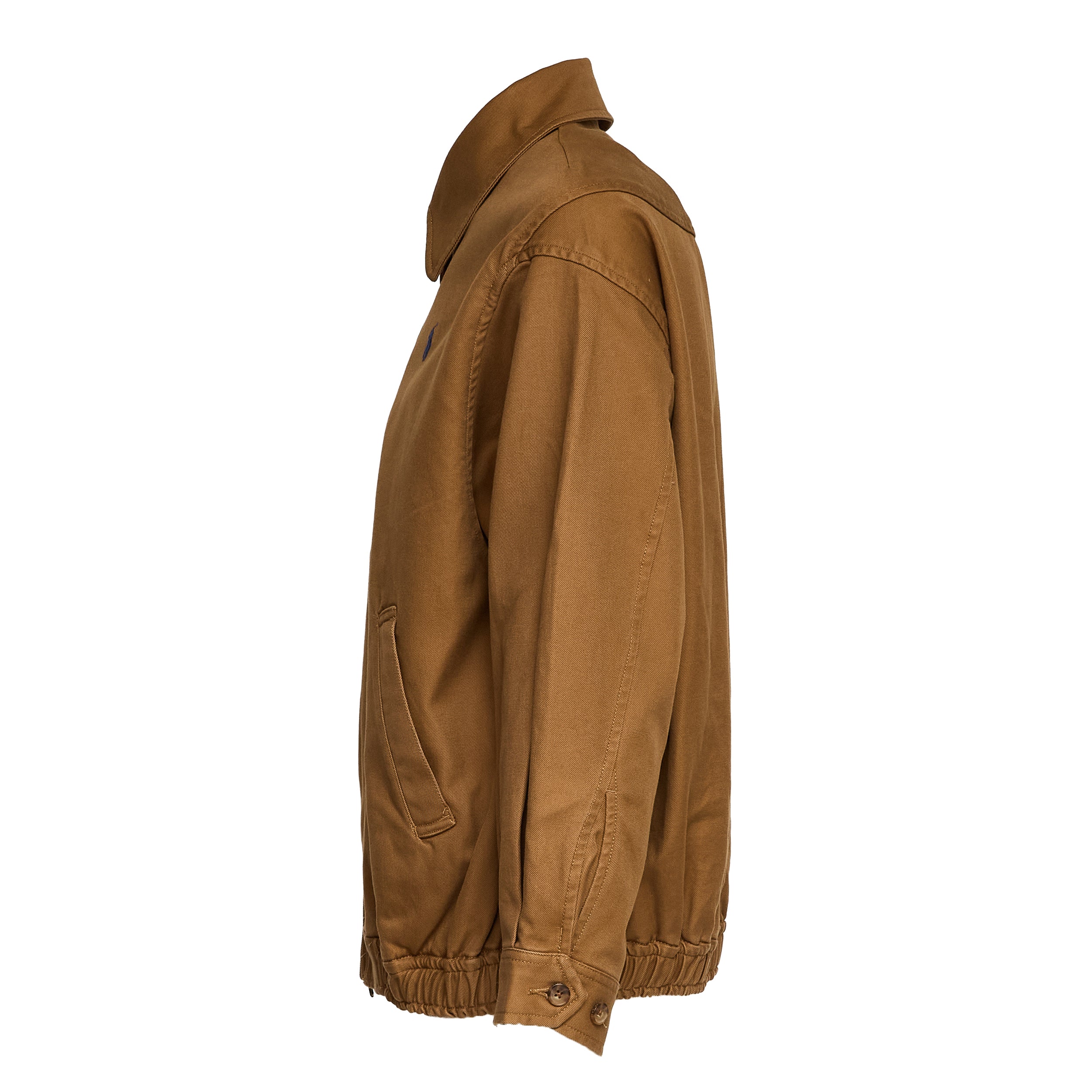 Giubbotto Bomber In Twill Di Cotone