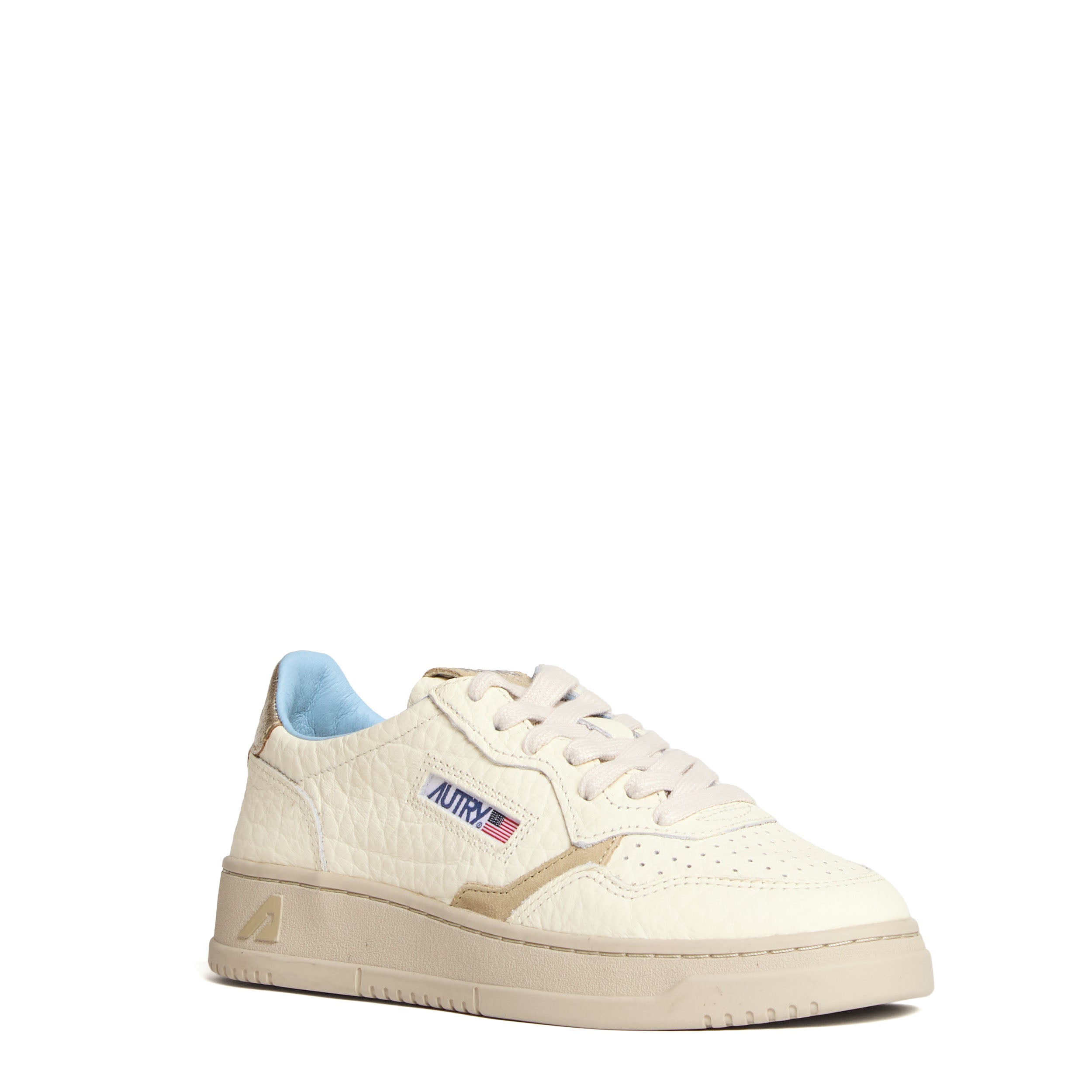 Sneakers Medalist Low In Pelle, Suede Elephant