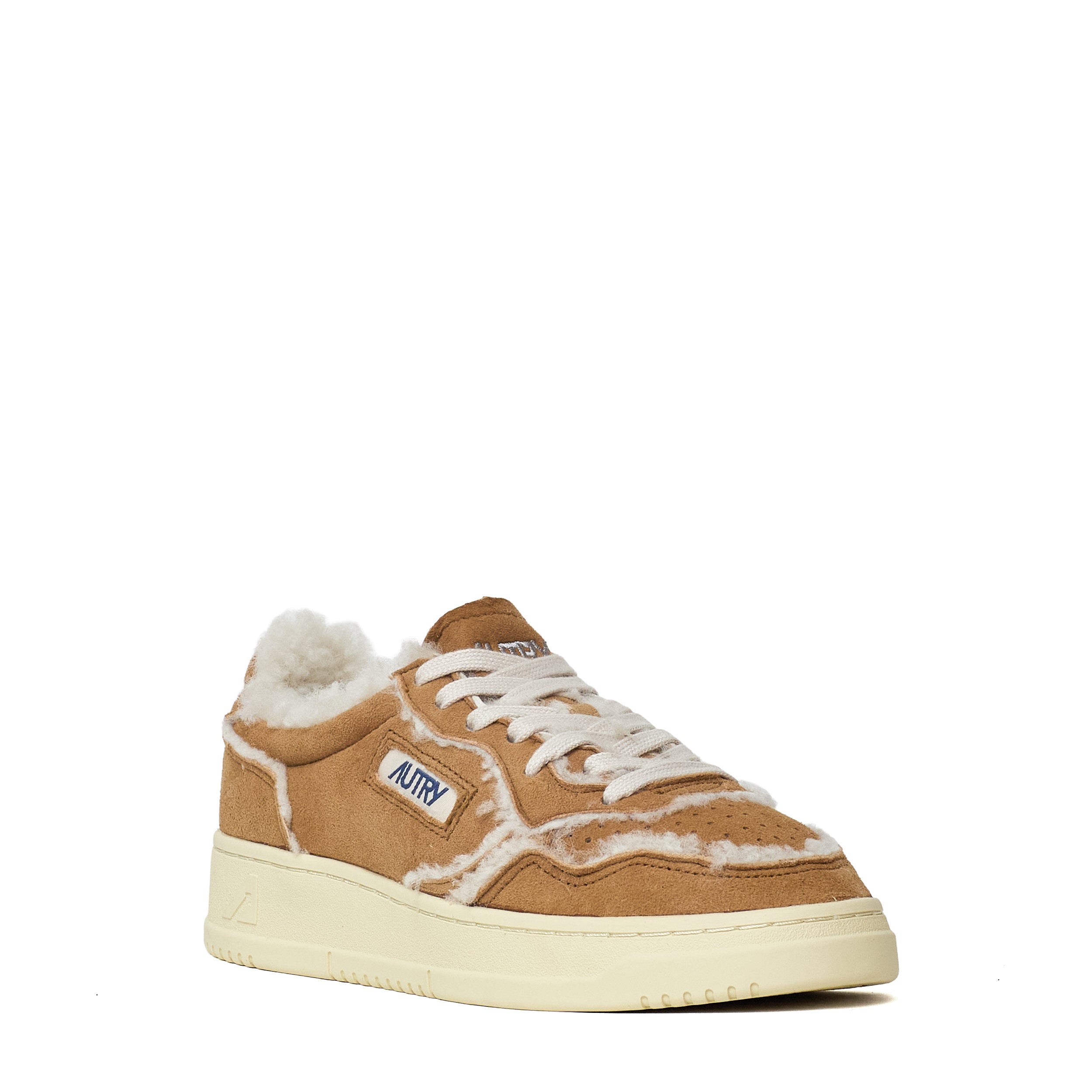 Sneakers Medalist Low In Suede, Shearling Cognac