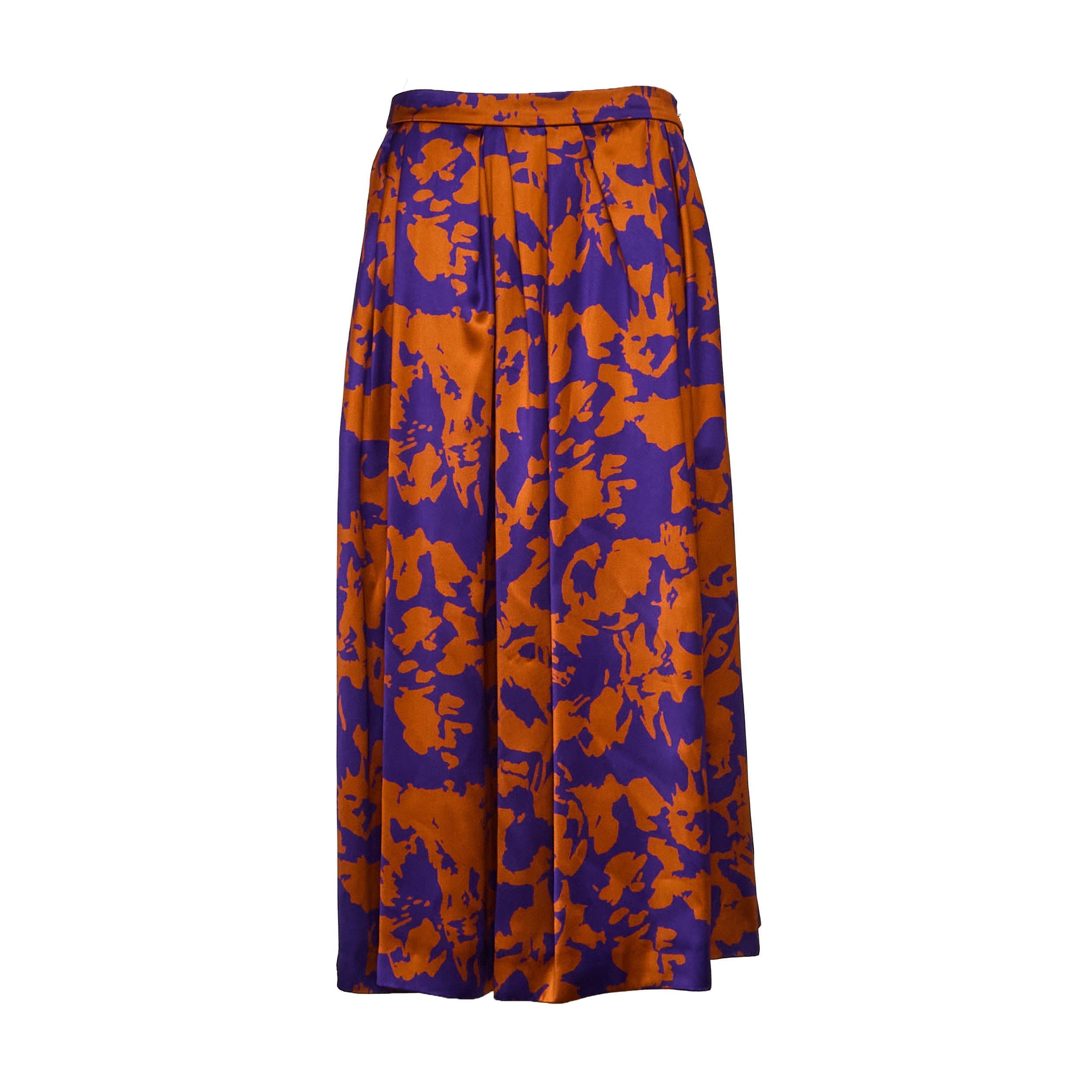 Soni Abstract Floral Print Skirt