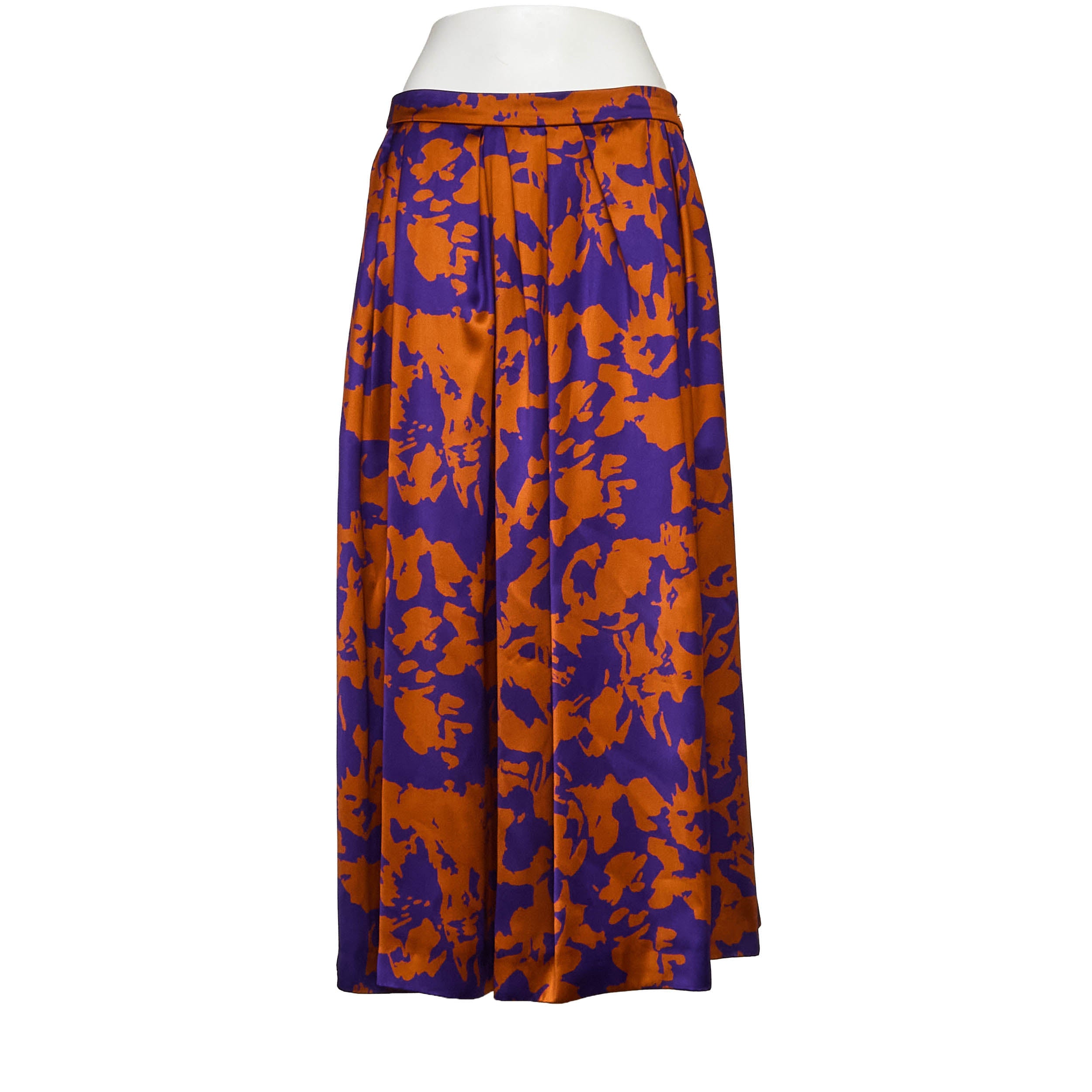Soni Abstract Floral Print Skirt