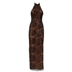 Kasia Lace Halterneck Dress