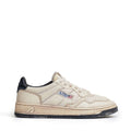 Sneakers Super Vintage Low In Pelle Di Capra Imbottita Effetto Crack