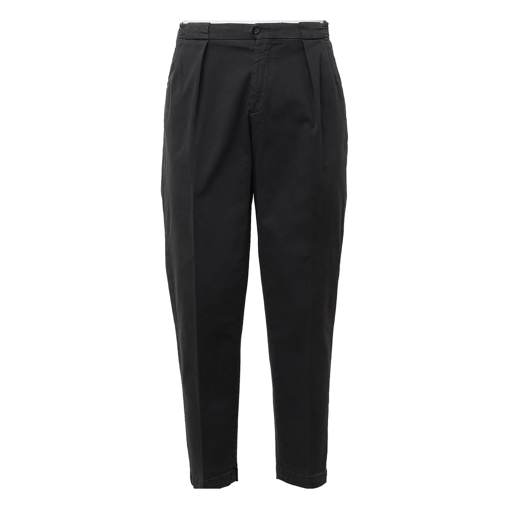 Pantaloni Portobello In Gabardina Di Cotone Lavato