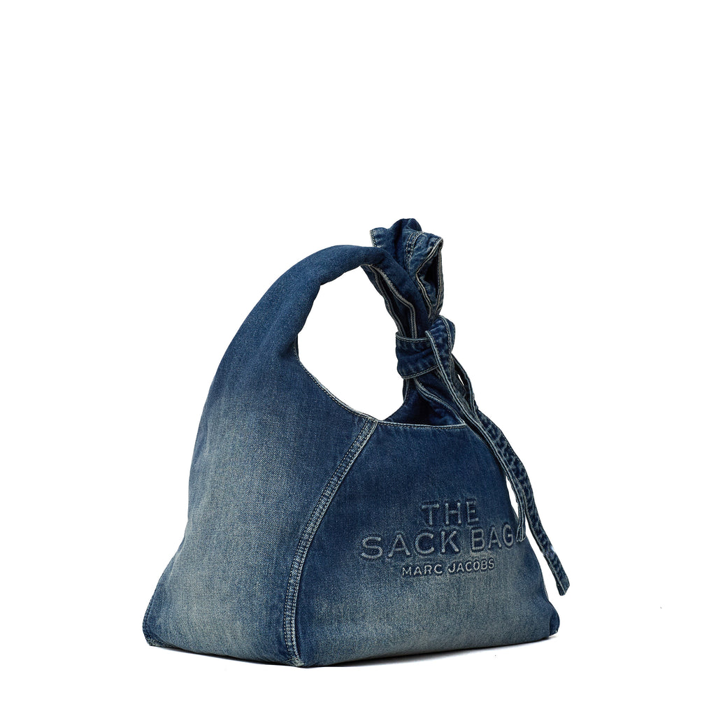 The Denim Bow Sack Bag