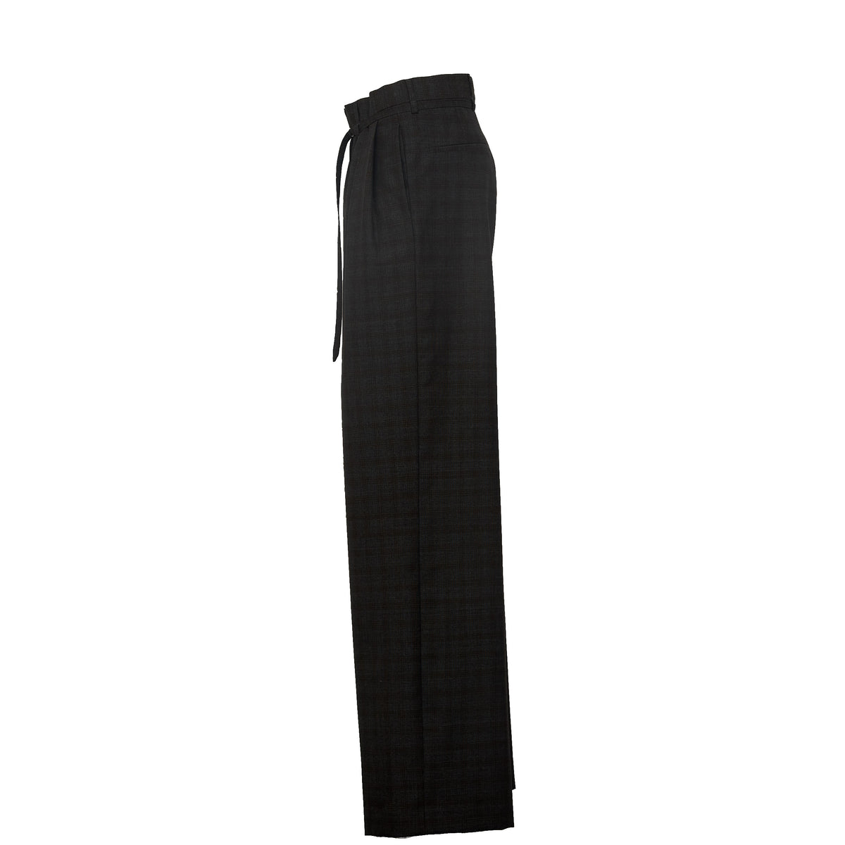 Peacha Pants Yarn Dyed Abstract Check Wool