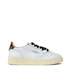 Sneaker Medalist Low In Pelle, Swool, Pony Bianco, Leopard